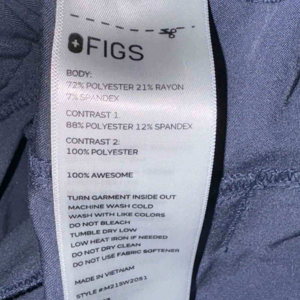 Figs Technical Collection Tansen Jogger Scrub Pants Men's Size L Charcoal Gray